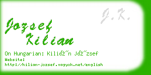 jozsef kilian business card